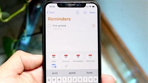 set daily reminder on iphone